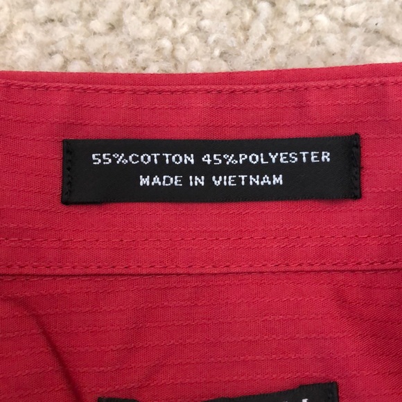 Arrow Shirt Men’s Red Button Down - Picture 7 of 7